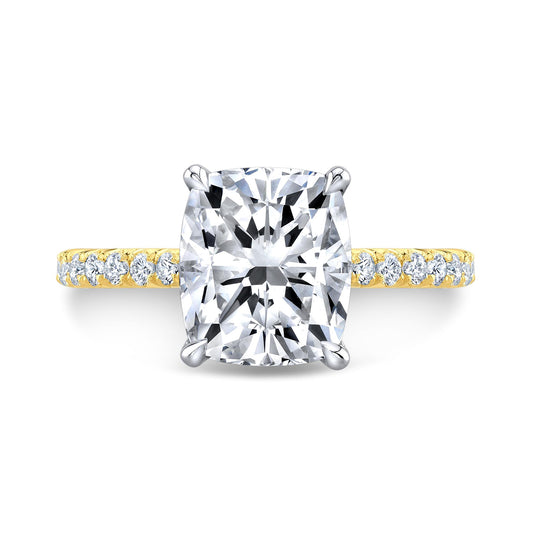 Classic Pave Ring with a Shoulder IP1568D