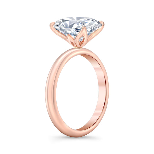 Solitaire Ring with Petal Prongs IP1609