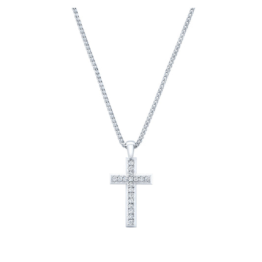 Bead Set Pave Cross IP7134