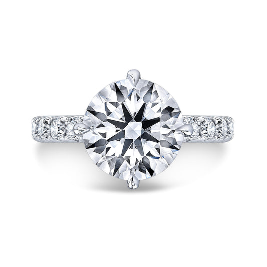 French Pave Setting with a Shoulder (Petal Prongs) IP1605D