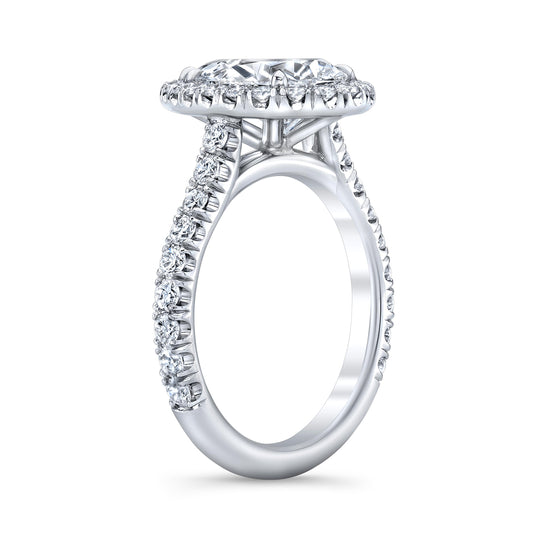 Classic Halo Ring with a Shoulder IP1663