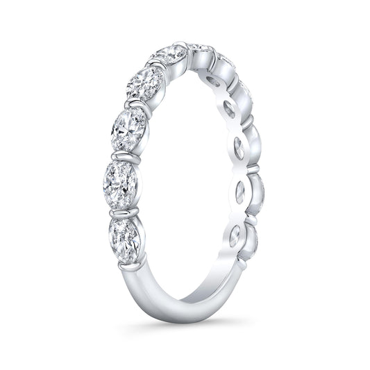 Single Shared Prong Marquise Wedding Band IP5168