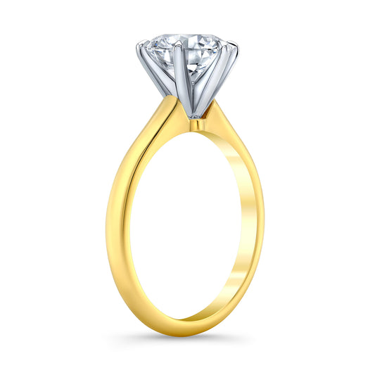 Plain Solitaire Setting With Six Prongs IP1485